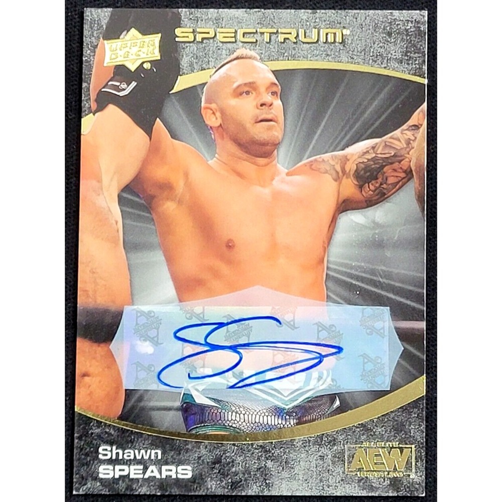 2021 UPPER DECK AEW SPECTRUM  SHAWN SPEARS  DARK ‎ AUTO AUTOGRAPH #D 17/25